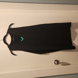 Cop.Copine Franz Robe Sleeveless V-neck Lined Open Sleeve Dress - Size 36 small